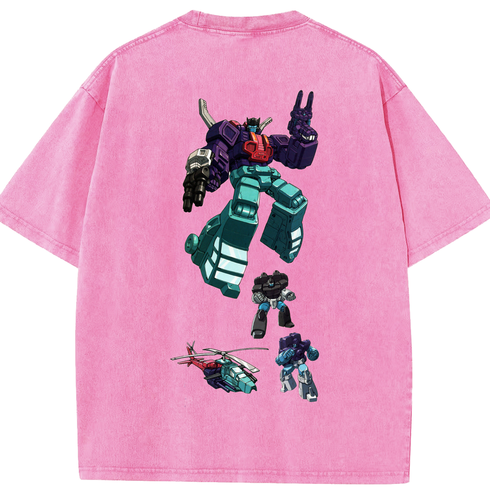 （画像用）  綿100% ヴィンテージ風 半袖Tシャツ（背面プリント）